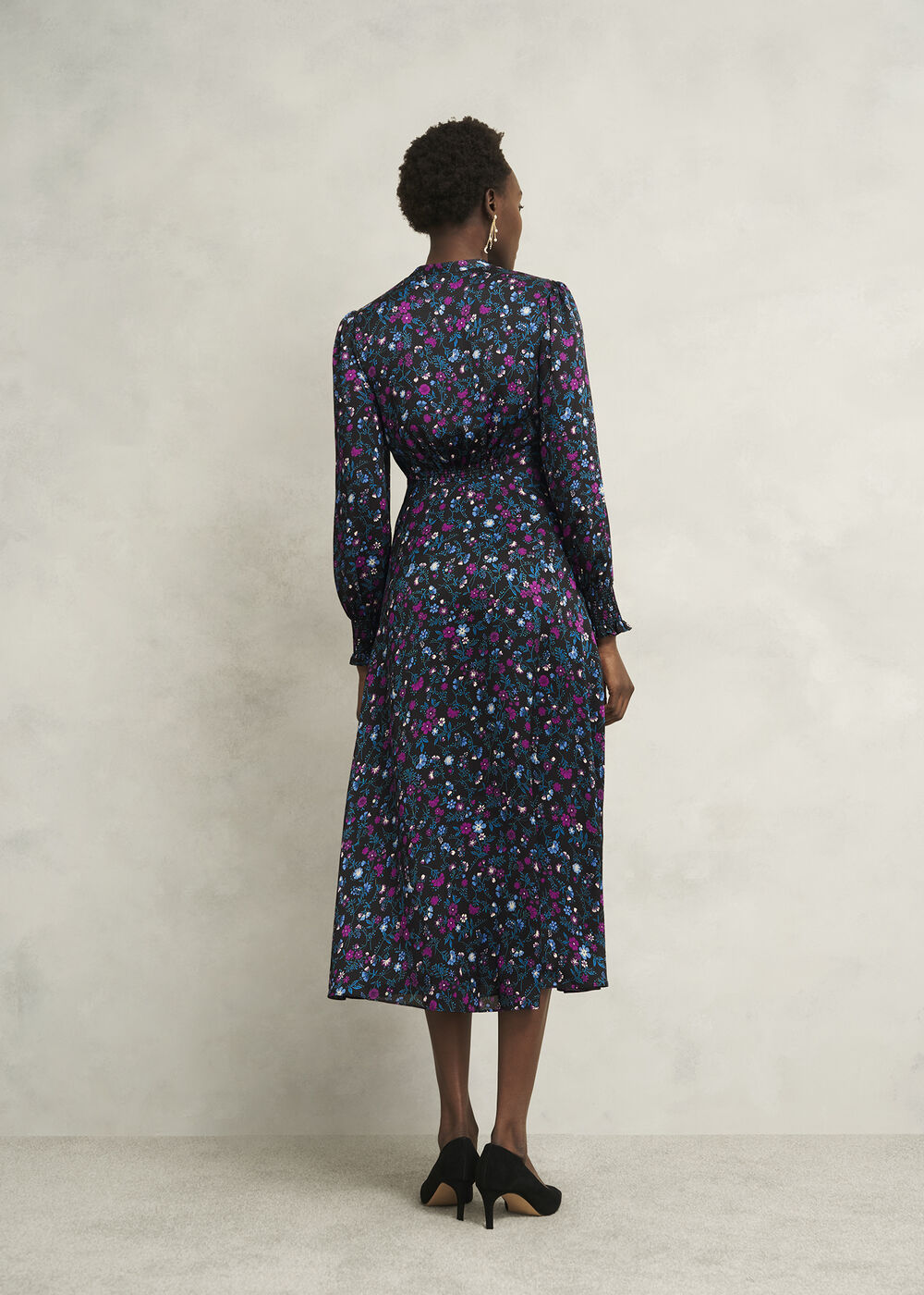 Petite Isabella Dress, Black Multi, hi-res