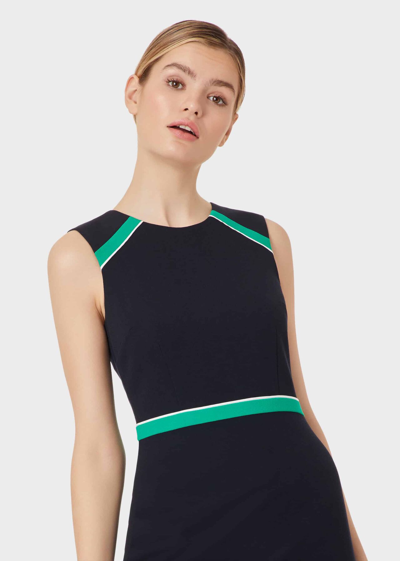 Nala Dress, Navy Green Ivry, hi-res