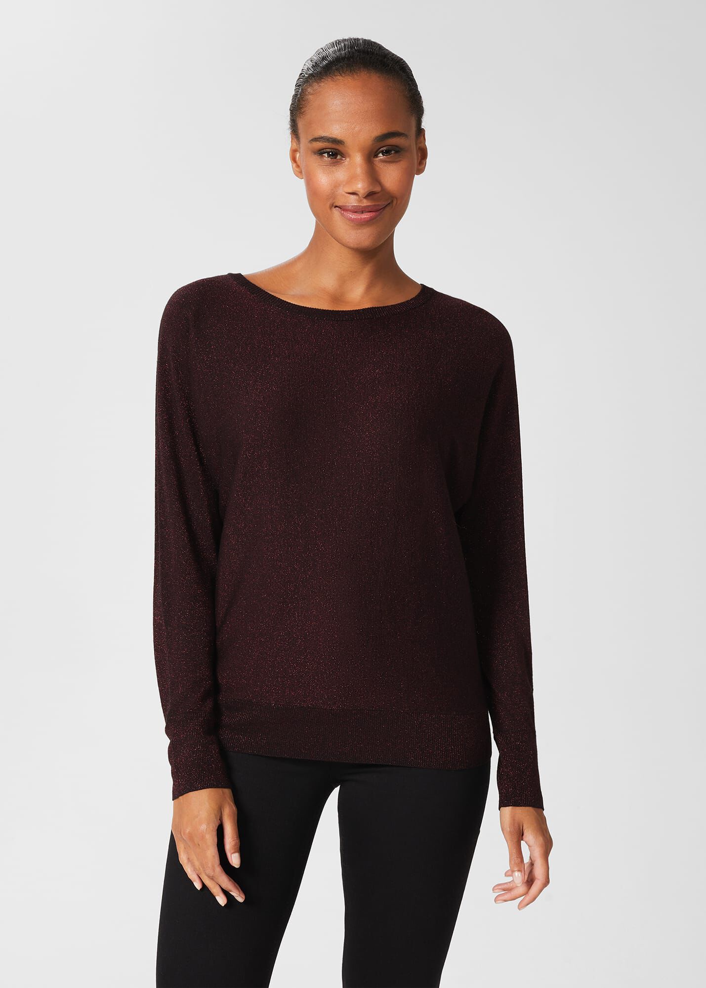 Sara Sparkle Batwing Jumper