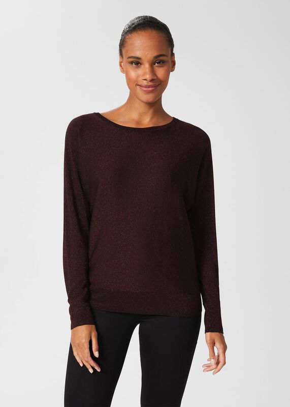 Sara Sparkle Batwing Jumper