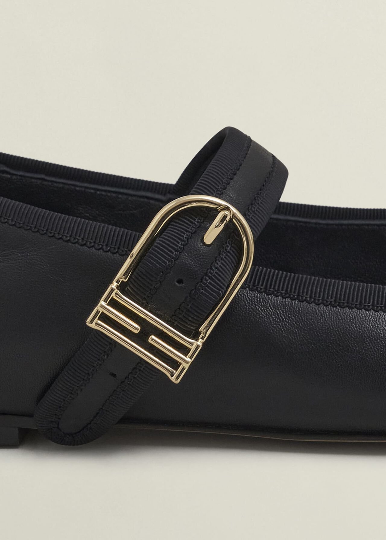 Clara Leather Mary Janes, Black, hi-res