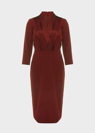 Alisa Dress, Deep Vermillion, hi-res
