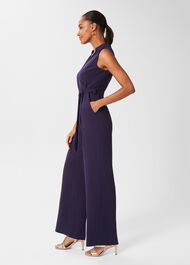 Elisa Jumpsuit, Bright Navy, hi-res