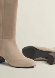 Caroline Knee Boots, Light Beige, hi-res