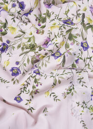 Carly Floral Dress, Pale Pink Multi, hi-res