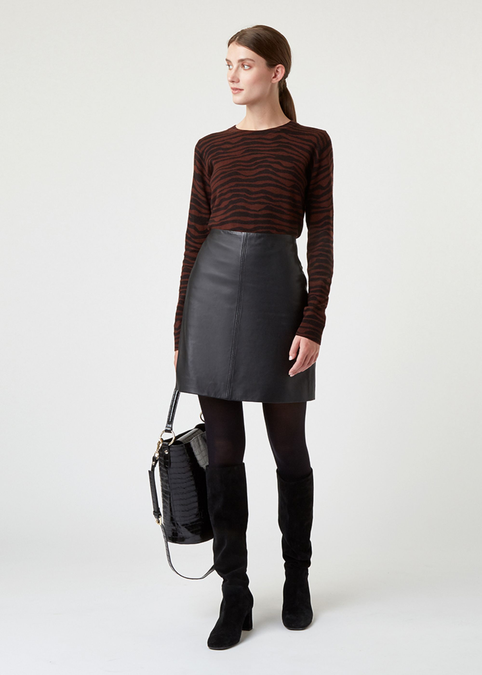 Hobbs leather skirt Clearance
