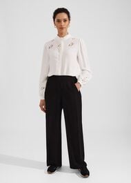 Fatima Trousers, Black, hi-res