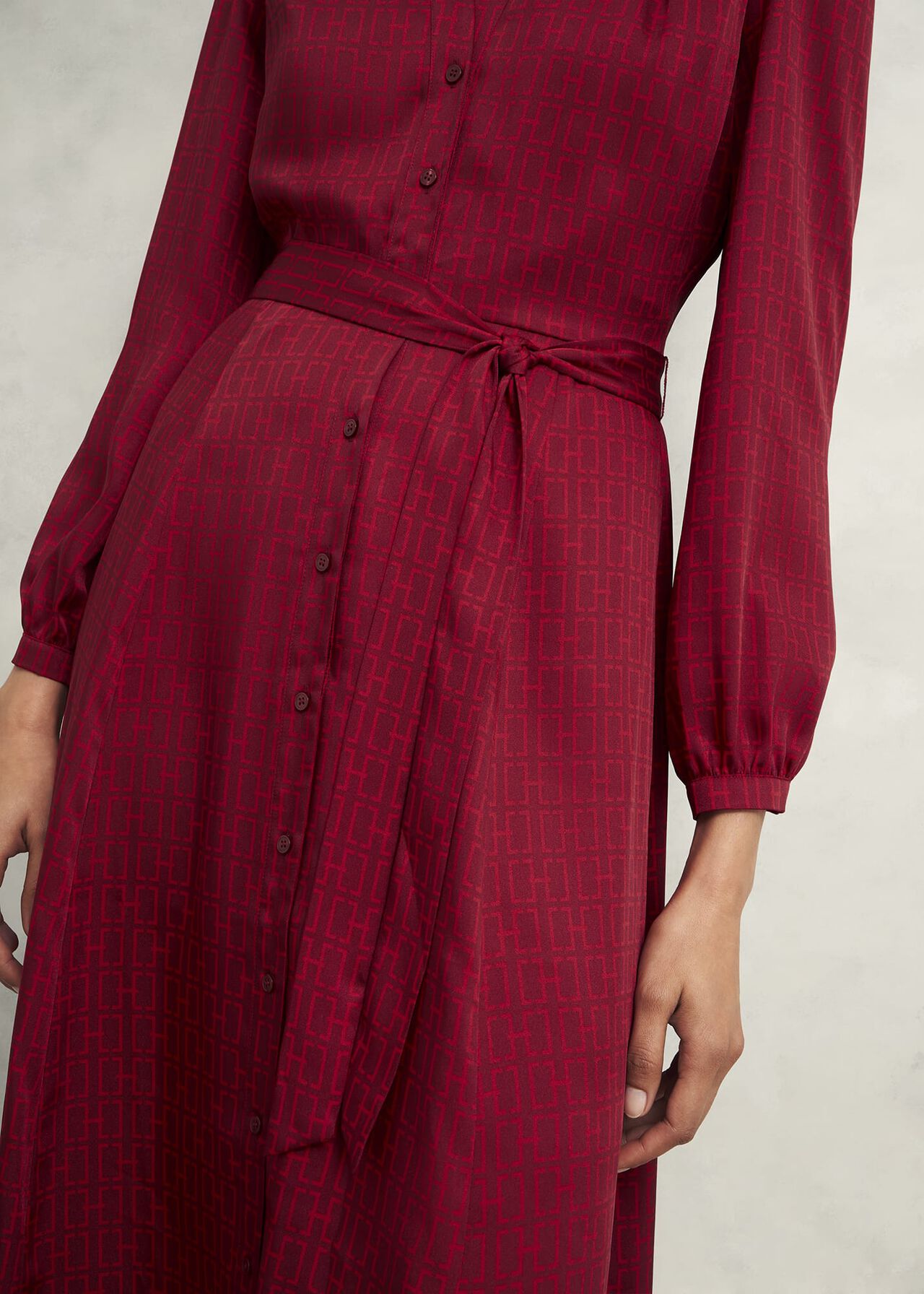 Yvonne Shirt Dress, Red Multi, hi-res