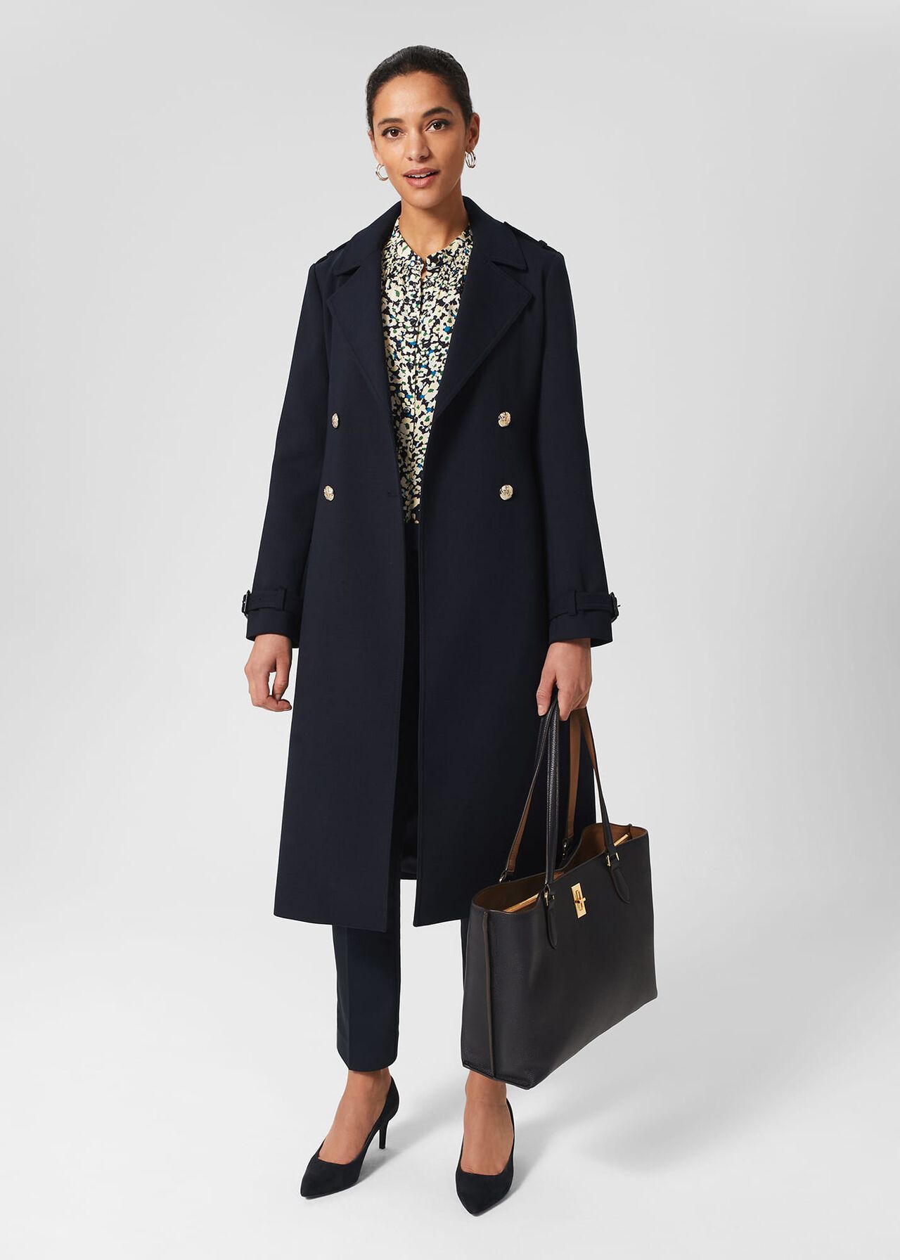 Petite Annie Trousers, Navy, hi-res