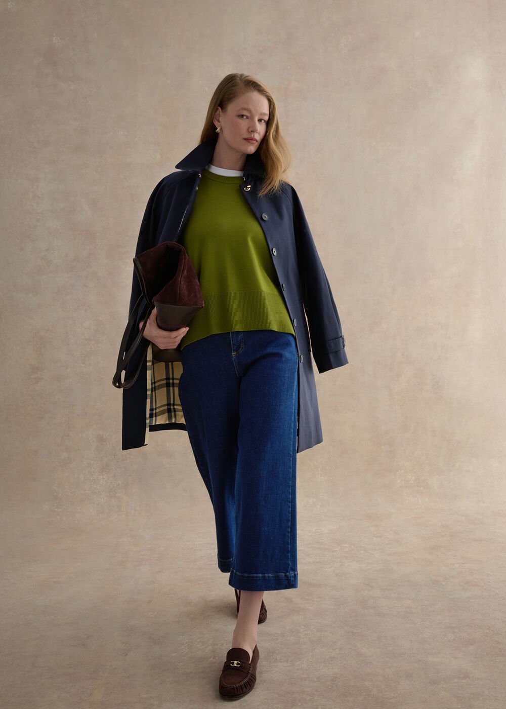 Marsha Knitted Jumper, Soft Moss Green, hi-res