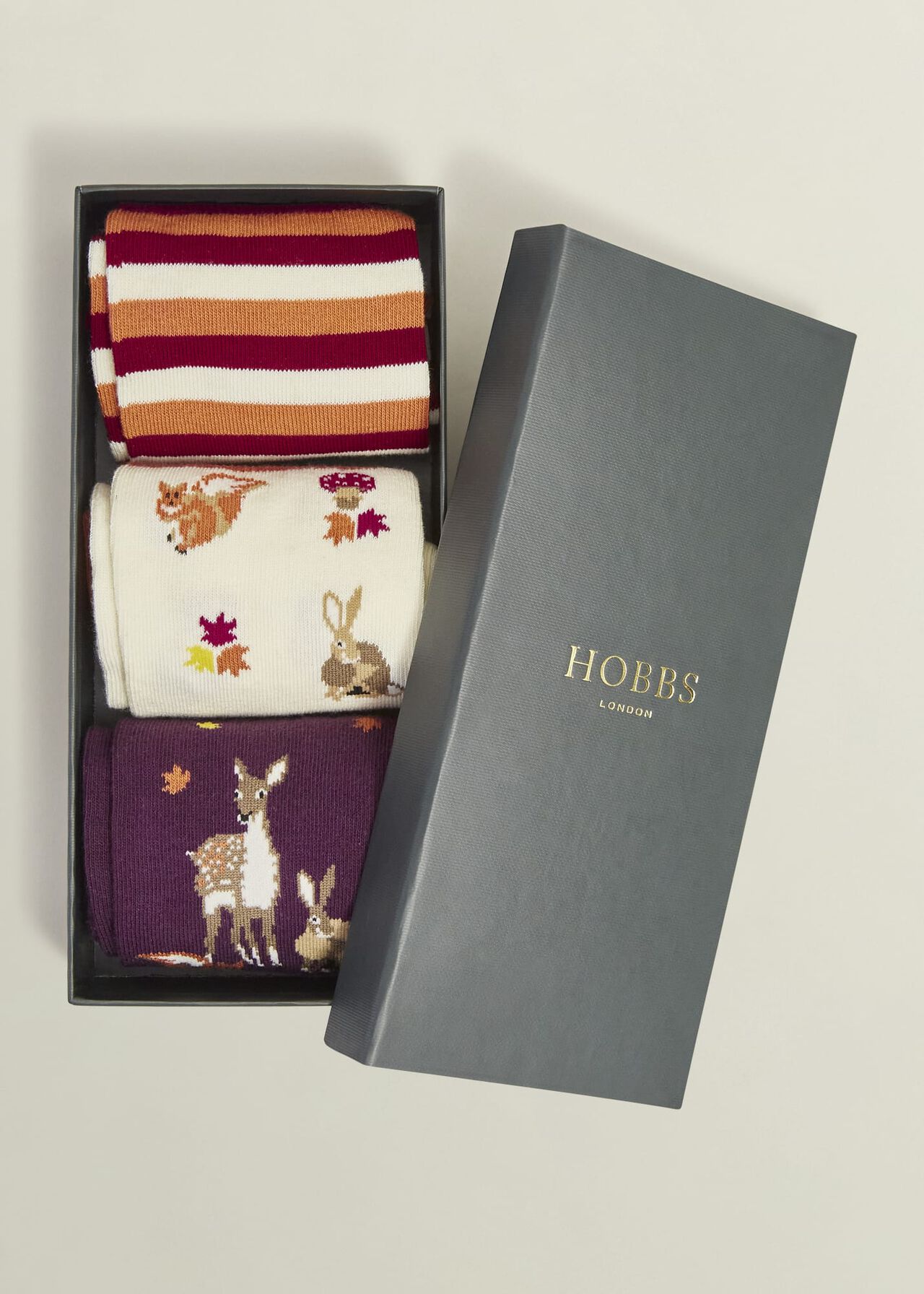 Woodland Sock Set, Multi, hi-res