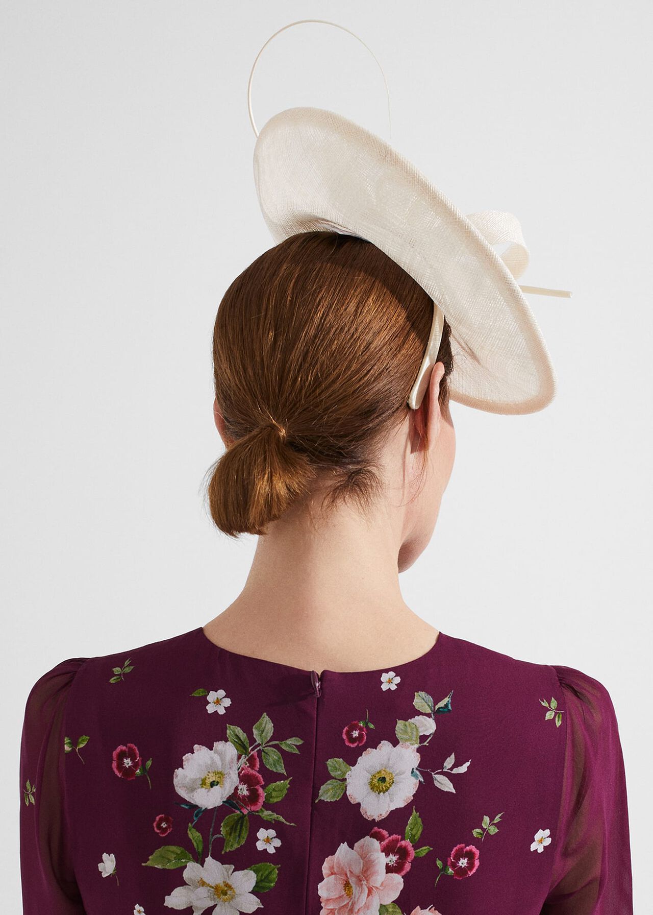 Quinn Fascinator, Creamy Oyster, hi-res