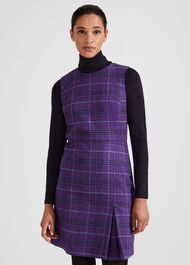Avery Wool Dress, Purple Multi, hi-res