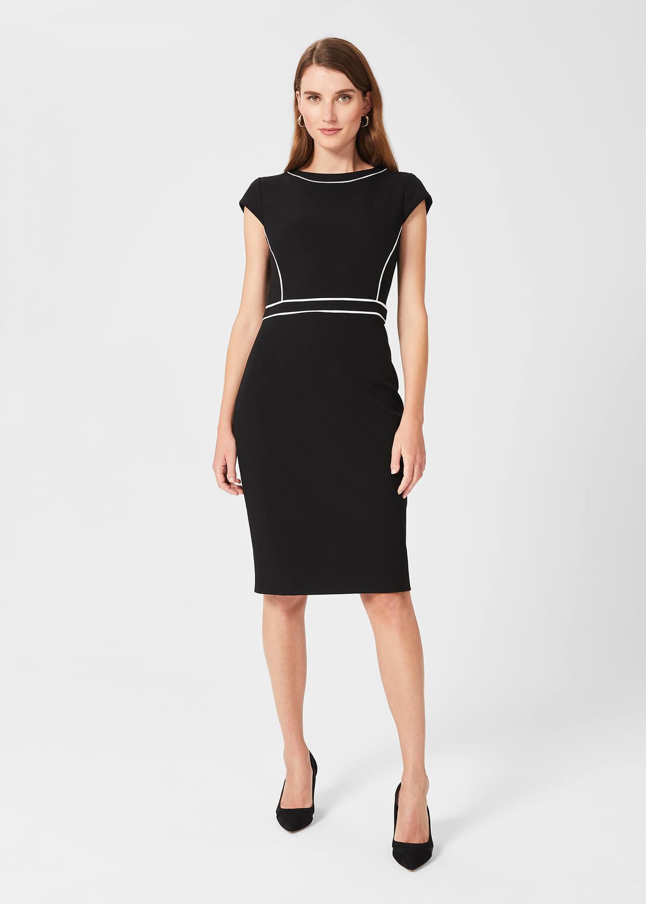 Cordelia Dress, Black Ivory, hi-res