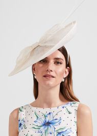 Victoria Fascinator, Ivory, hi-res