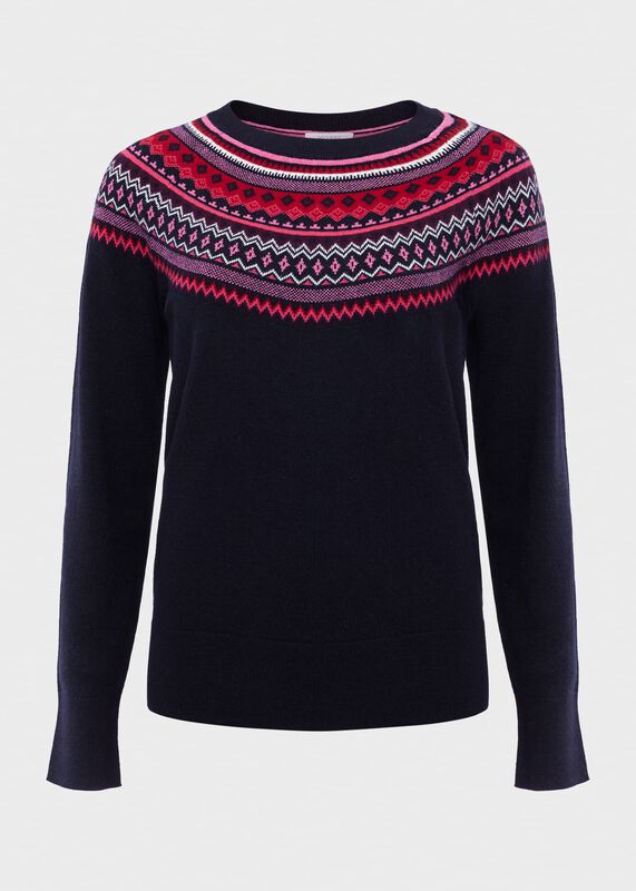 Greta Fairisle Sweater With Cashmere