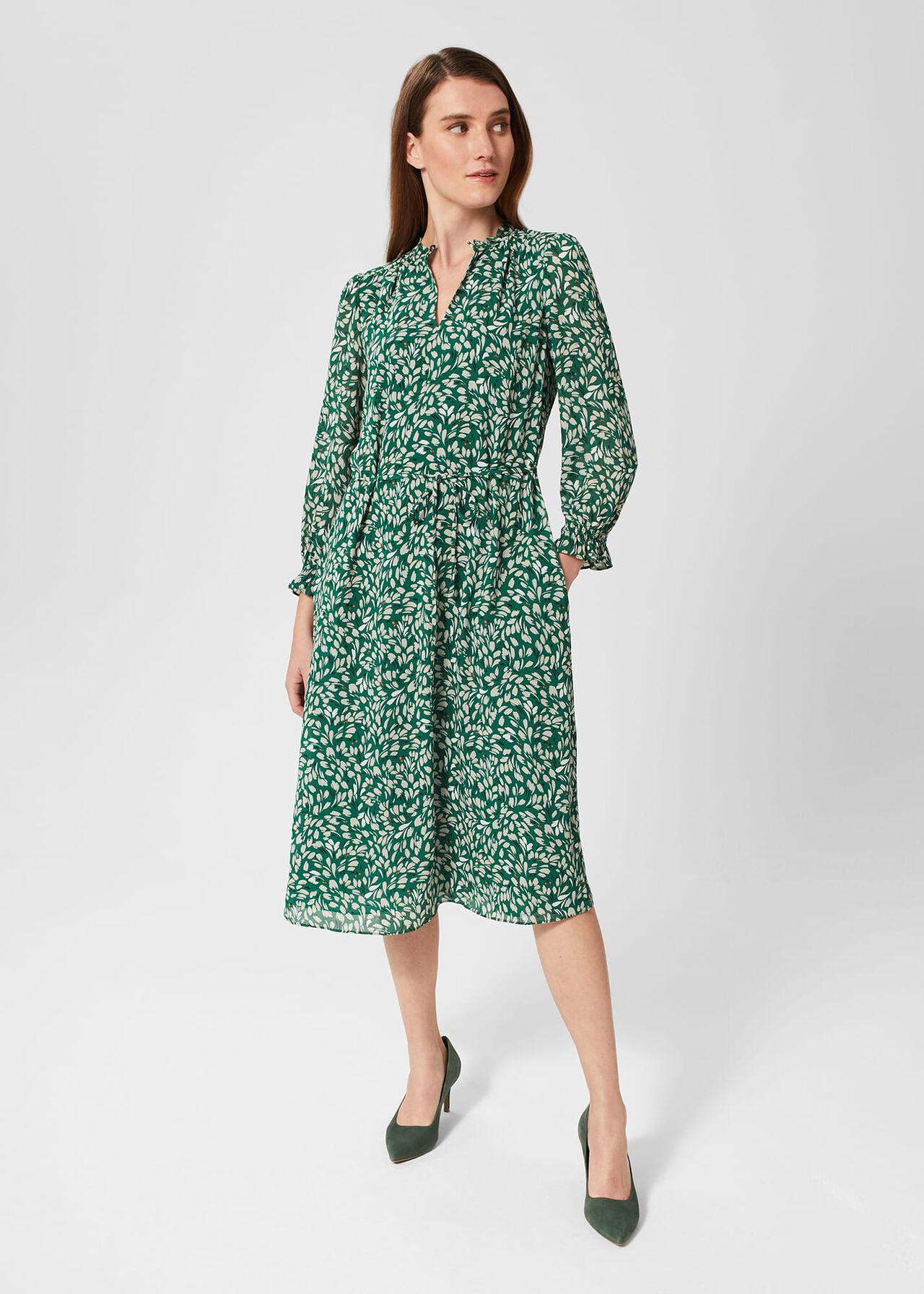 Flora Dress, Green Multi, hi-res