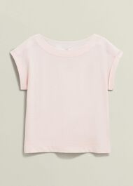 Alycia Cotton Slub T-Shirt, Pale Pink, hi-res