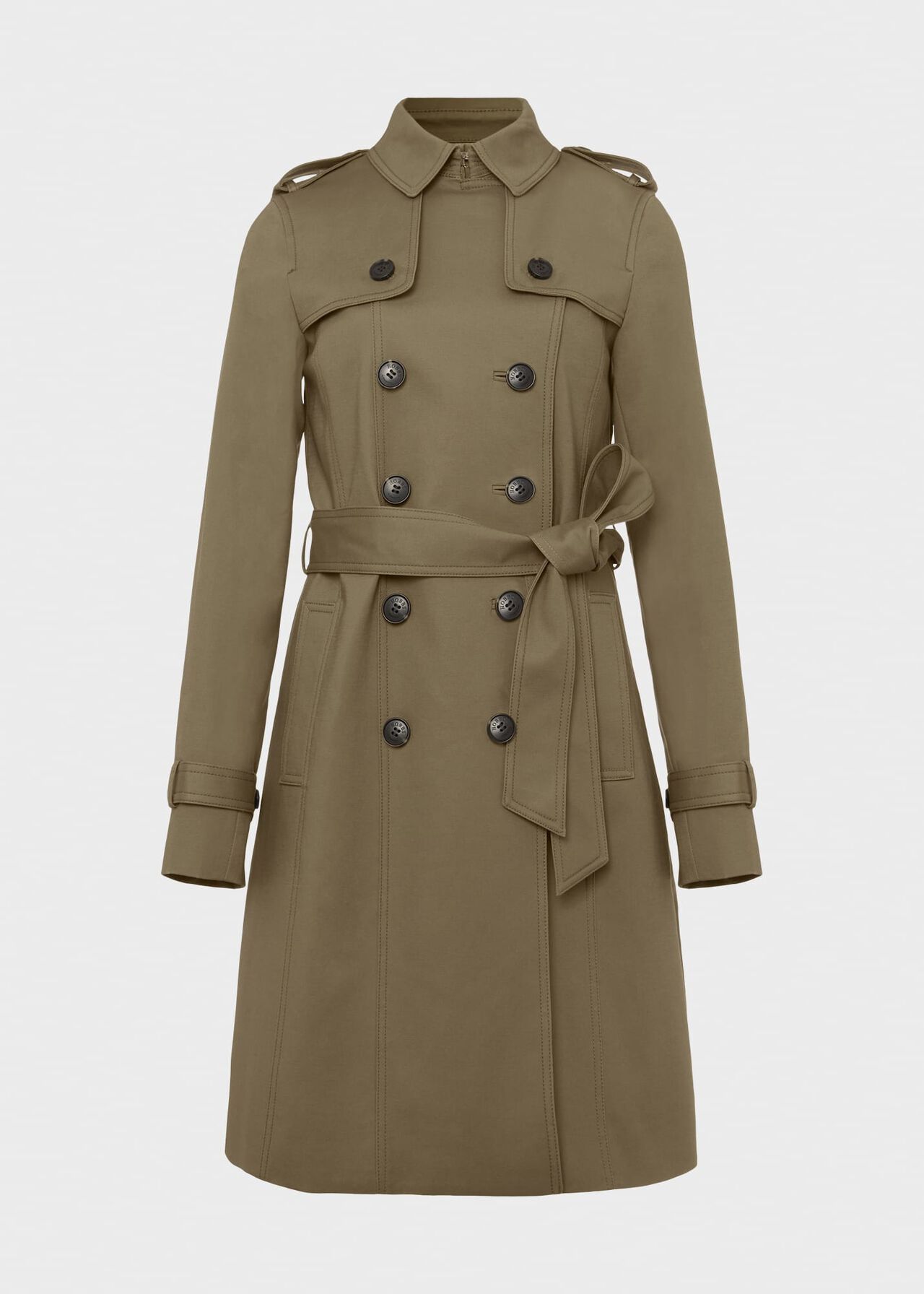 Saskia Water Resistant Trench Coat, Olive Green, hi-res