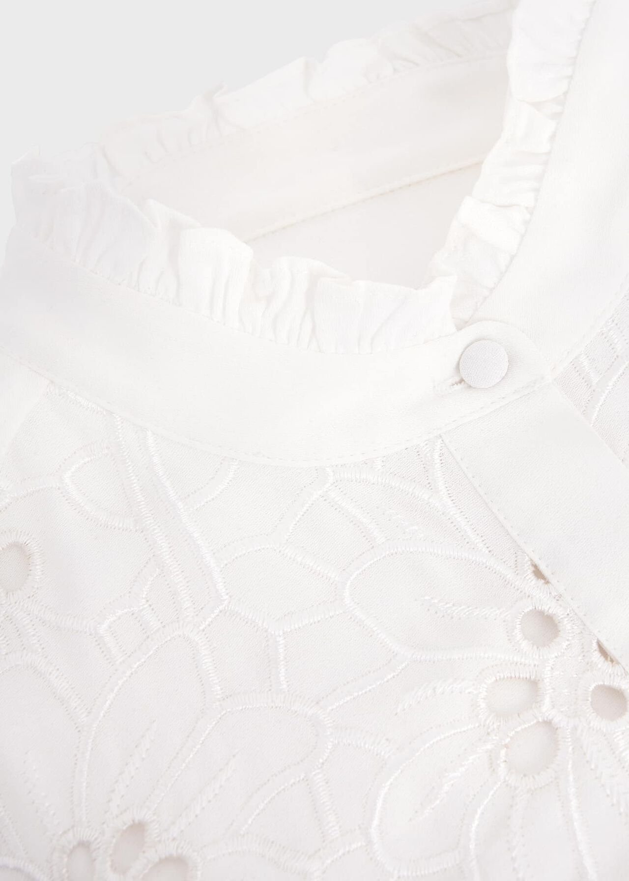 Ada Embroidered Top, Ivory, hi-res