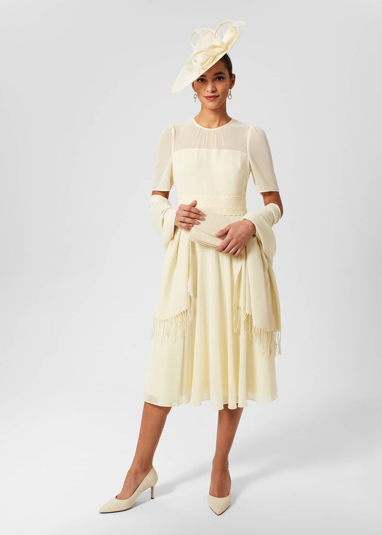 Matilda Scarf, Pale Yellow, hi-res