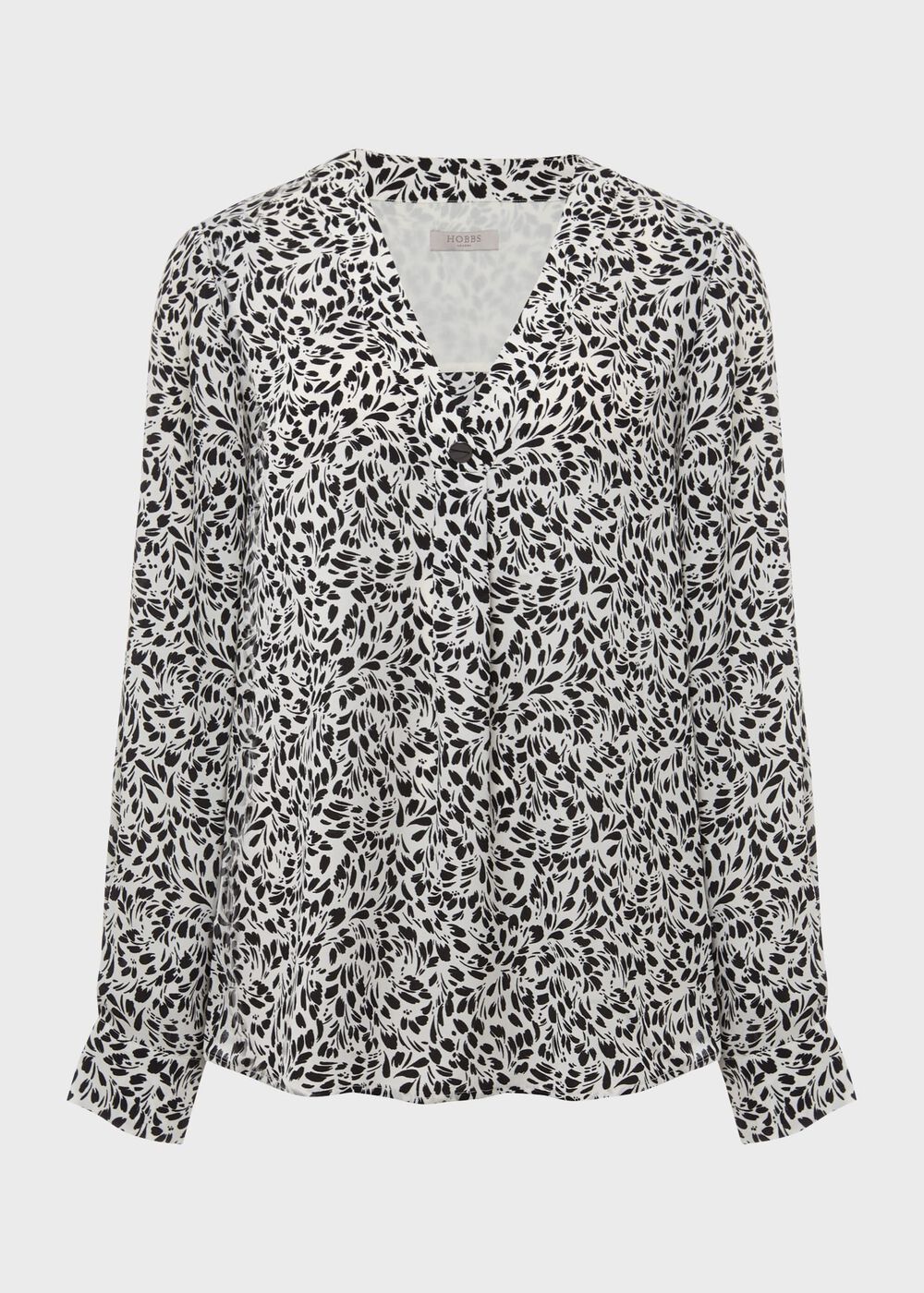 Nelle Blouse, Ivory Black, hi-res