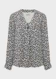 Nelle Blouse, Ivory Black, hi-res