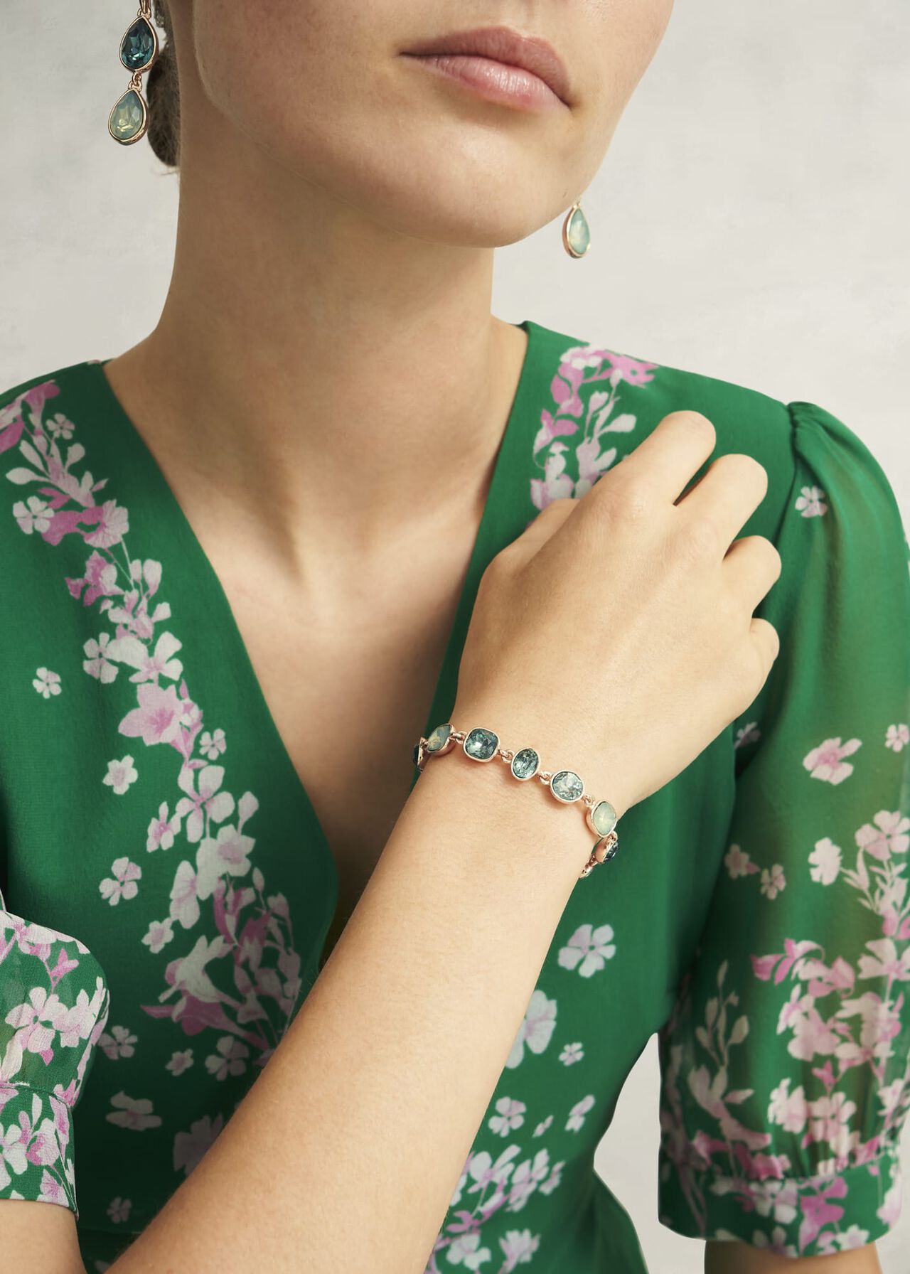 Indira Bracelet, Green, hi-res