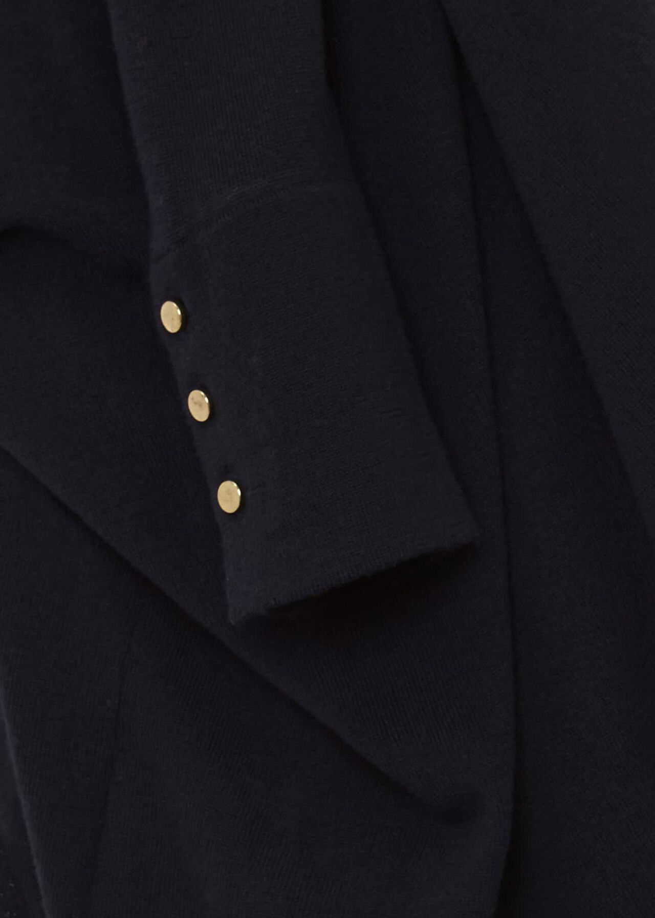 Lara Merino Wool Roll Neck Jumper, Navy, hi-res