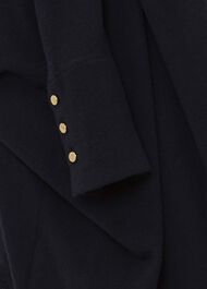 Lara Merino Wool Roll Neck Sweater, Navy, hi-res
