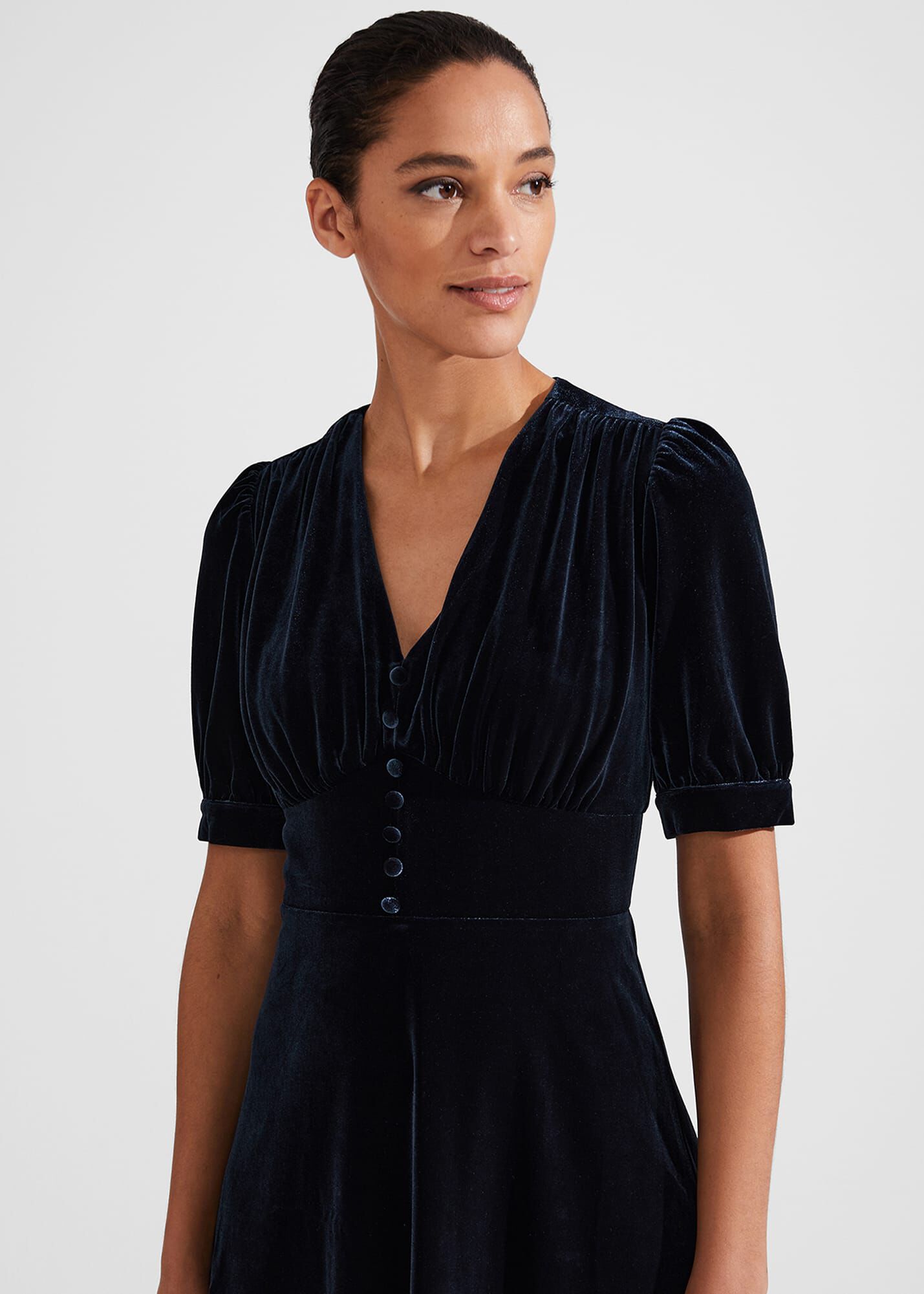 Alessia Velvet Jersey Dress