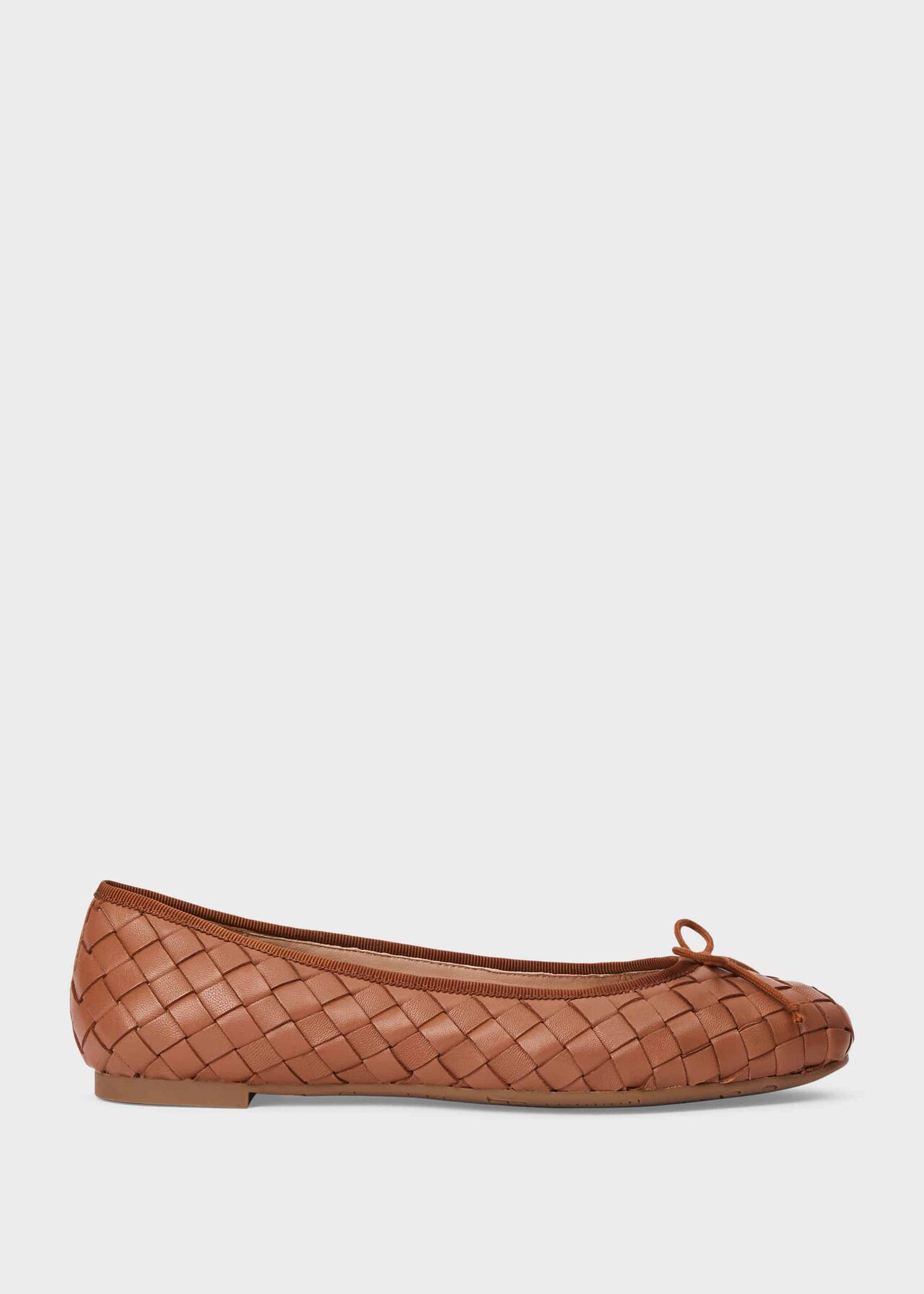 Casey Leather Ballerinas , Tan, hi-res