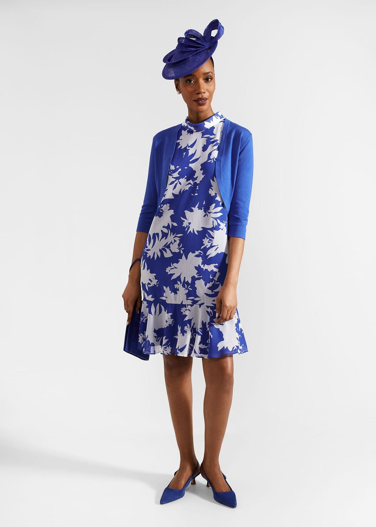 Madeline Dress, Blue Ivory, hi-res