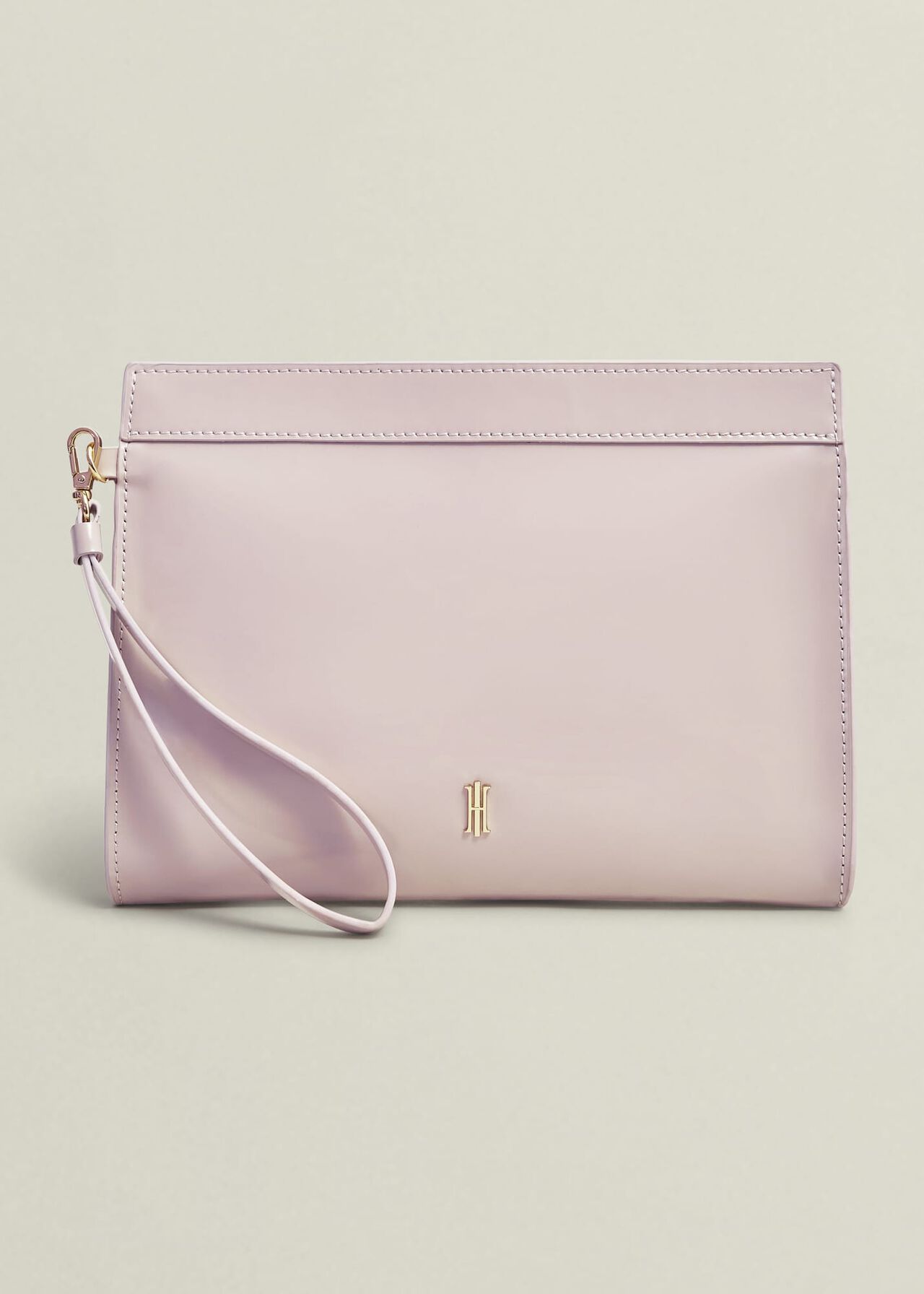 Catherine Leather Wristlet, Dusky Pink, hi-res