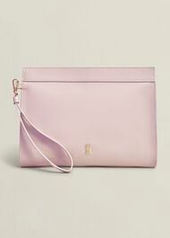 Catherine Leather Wristlet, Dusky Pink, hi-res