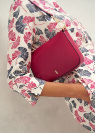 Briella Leather Crossbody Bag, Cranberry Pink, hi-res