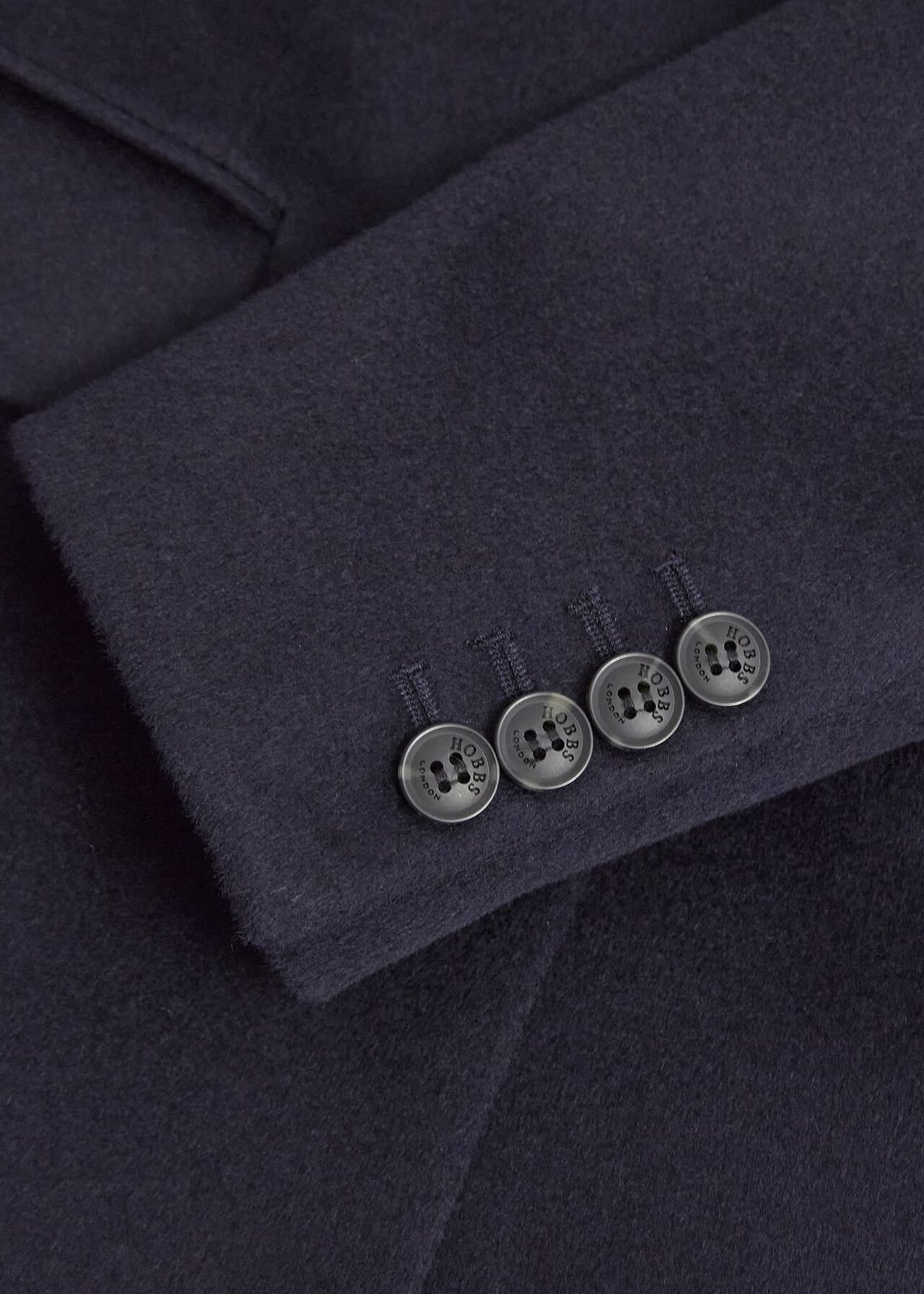 Cavendish Wool Coat, Navy, hi-res