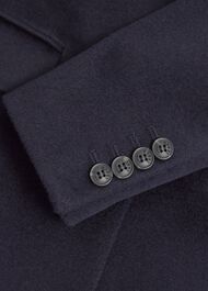 Cavendish Wool Coat, Navy, hi-res