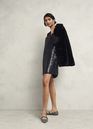 Zariah Sequin Dress, Hobbs Black, hi-res