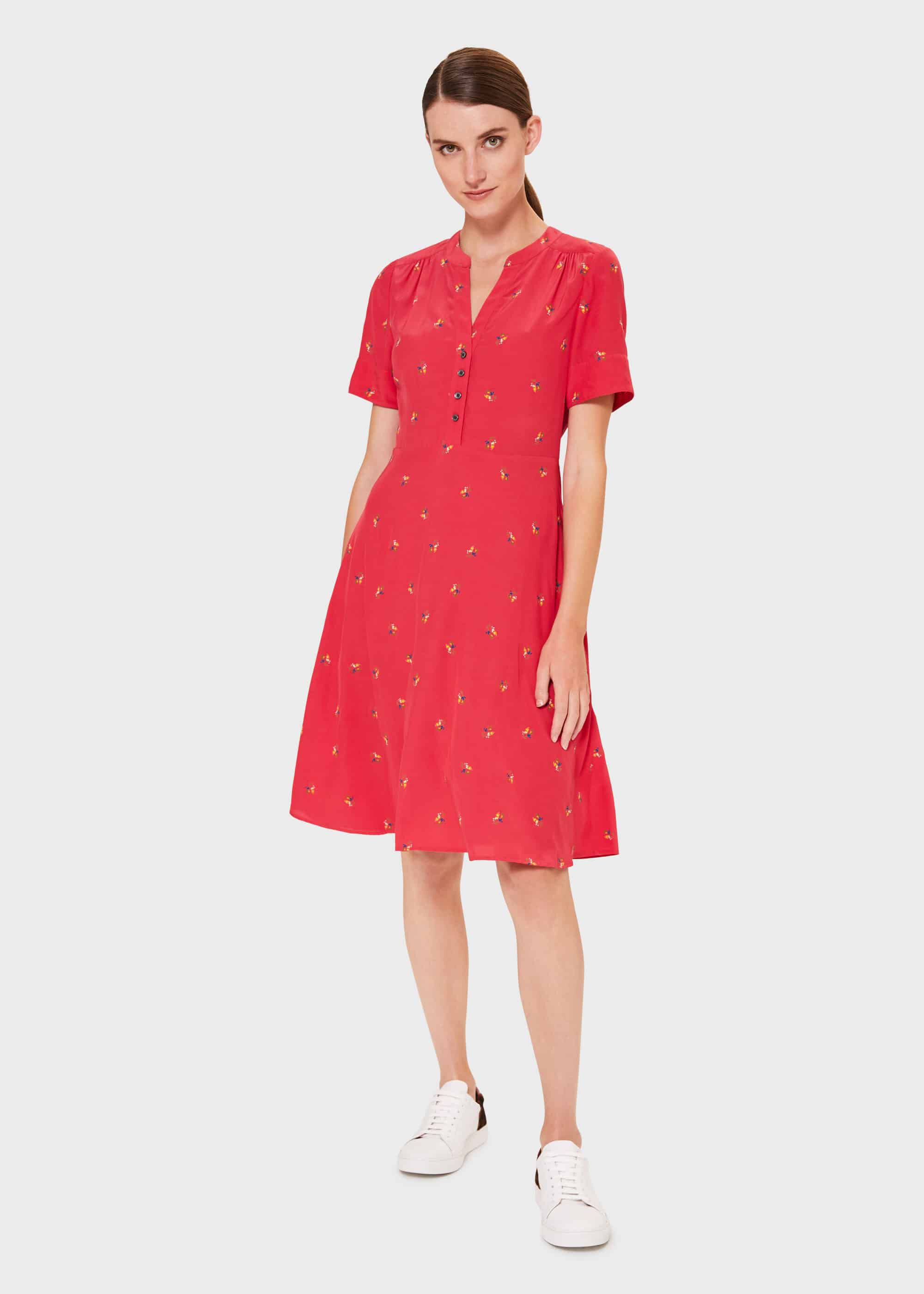 Jayde Floral Fit And Flare Dress | Hobbs