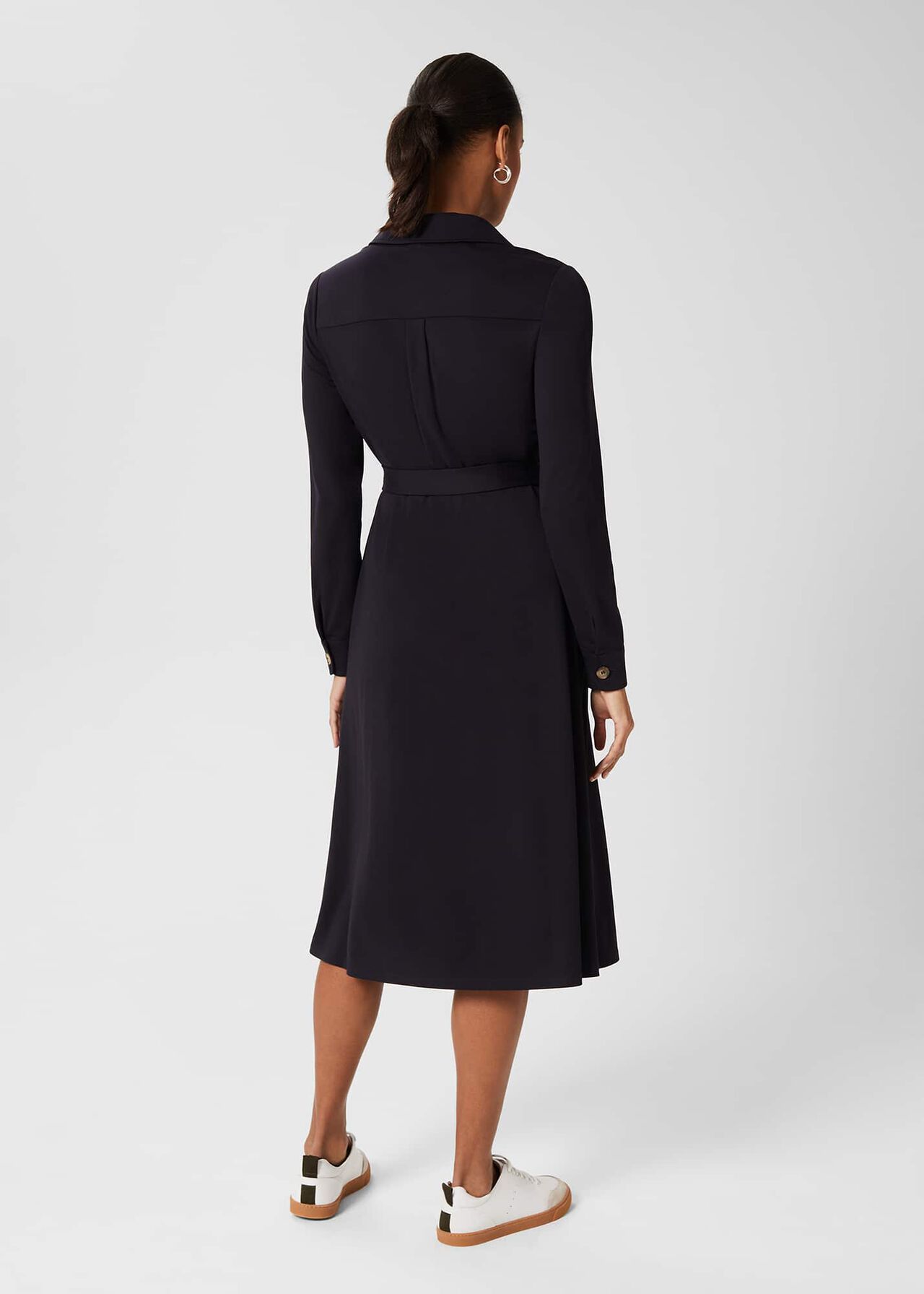 Carolyn Jersey Dress, Navy, hi-res