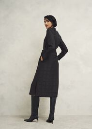 Sloane Silk Dress, Black, hi-res