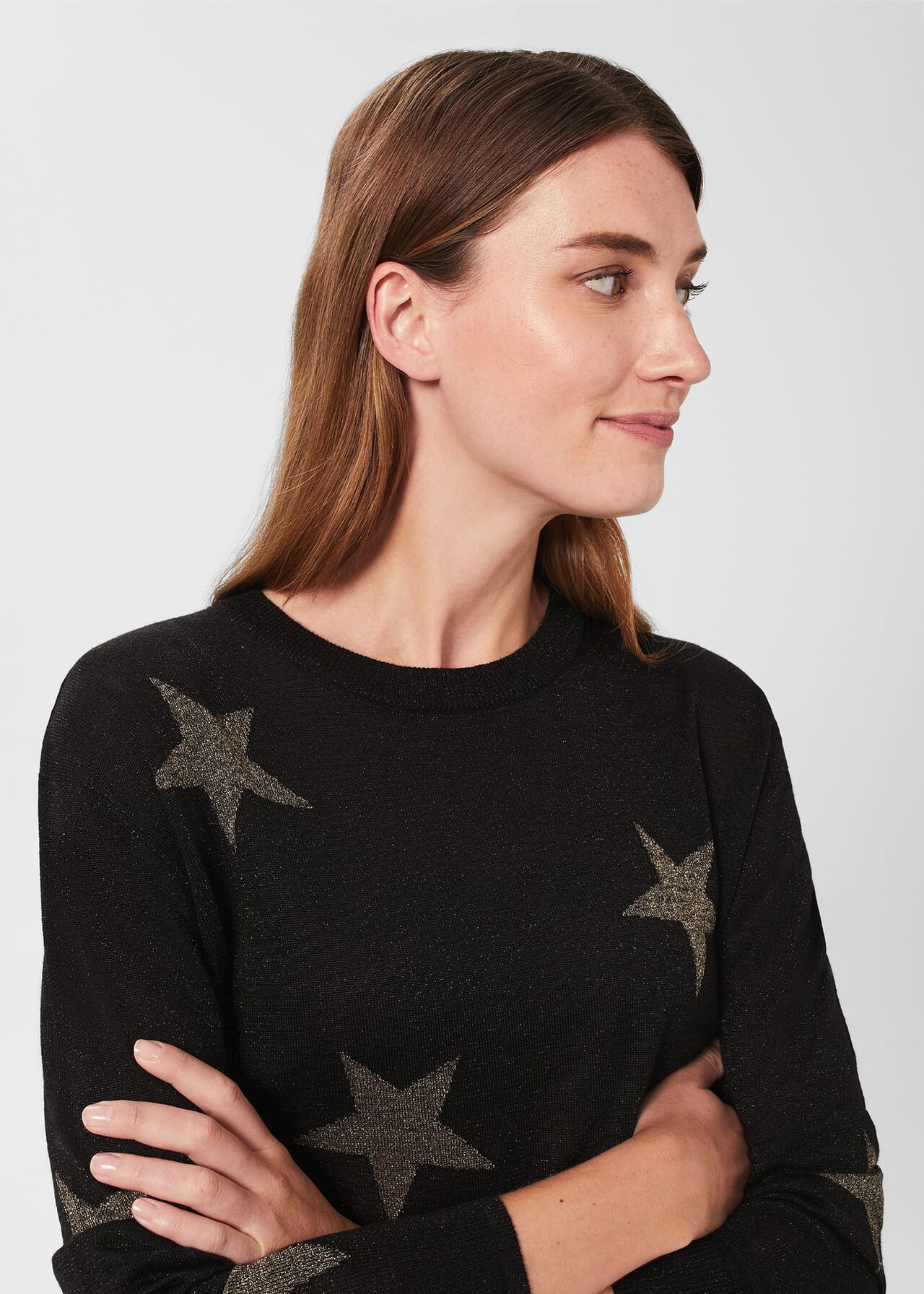 Deborah Star Jumper, Black Gold, hi-res