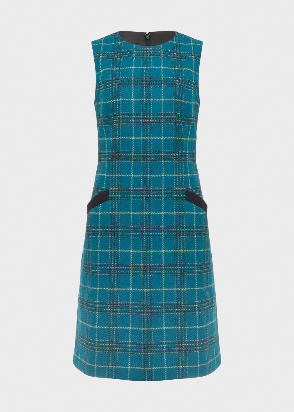 Amaris Aline Wool Dress, Green Multi, hi-res
