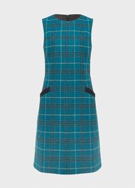 Amaris Aline Wool Dress, Green Multi, hi-res