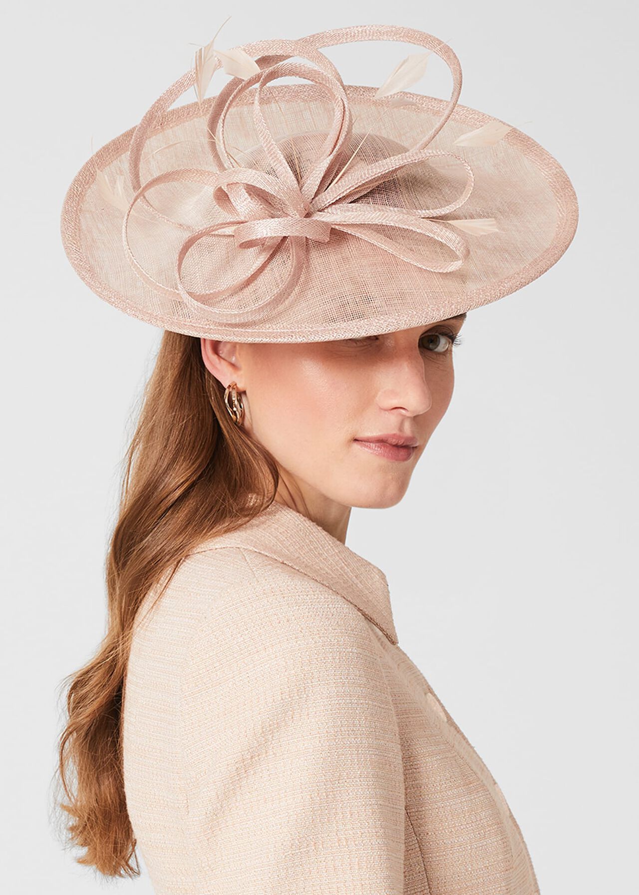 Freya Fascinator, Oyster, hi-res