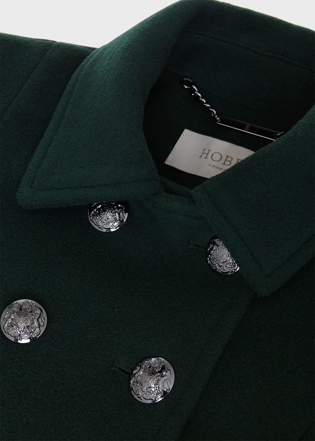 Petite Clarisse Wool Blend Coat, Green, hi-res