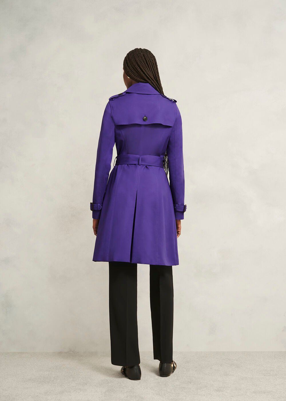 Petite Skylar Shower Resistant Trench Coat, Future Purple, hi-res