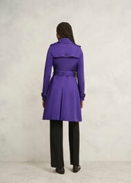 Petite Skylar Shower Resistant Trench Coat, Future Purple, hi-res