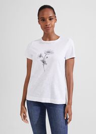 Shelby Floral T-Shirt, White, hi-res